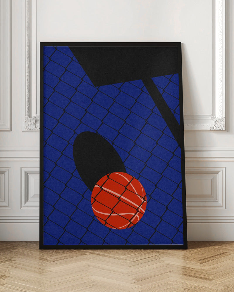 Backjard Basketball Court Poster