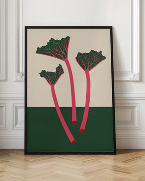 Swedish Garden Rhabarber Poster