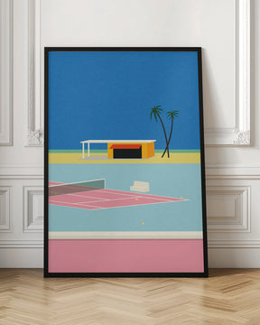 Tennis By the Beach Poster