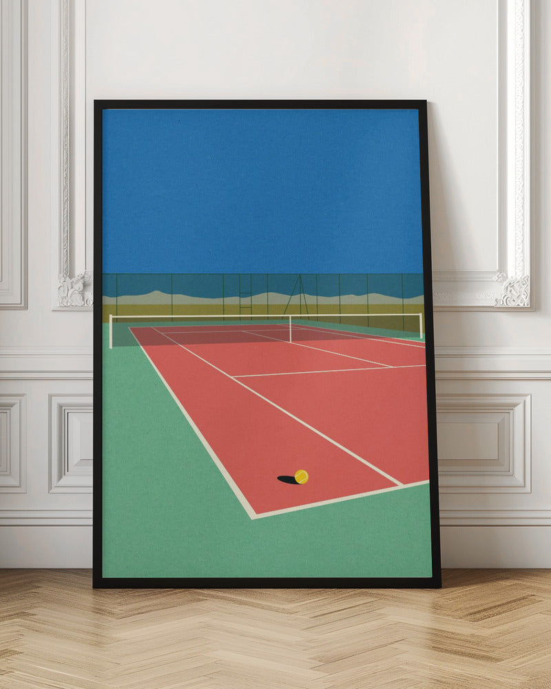 Tennis Court In the Desert Poster