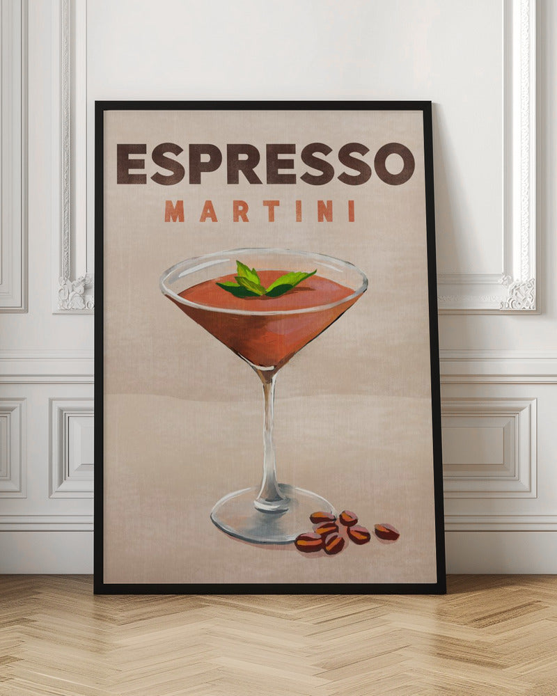 Espresso Martini Cocktail Bar Decor Poster