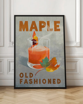 Maple Old Fashioned Cocktail Poster