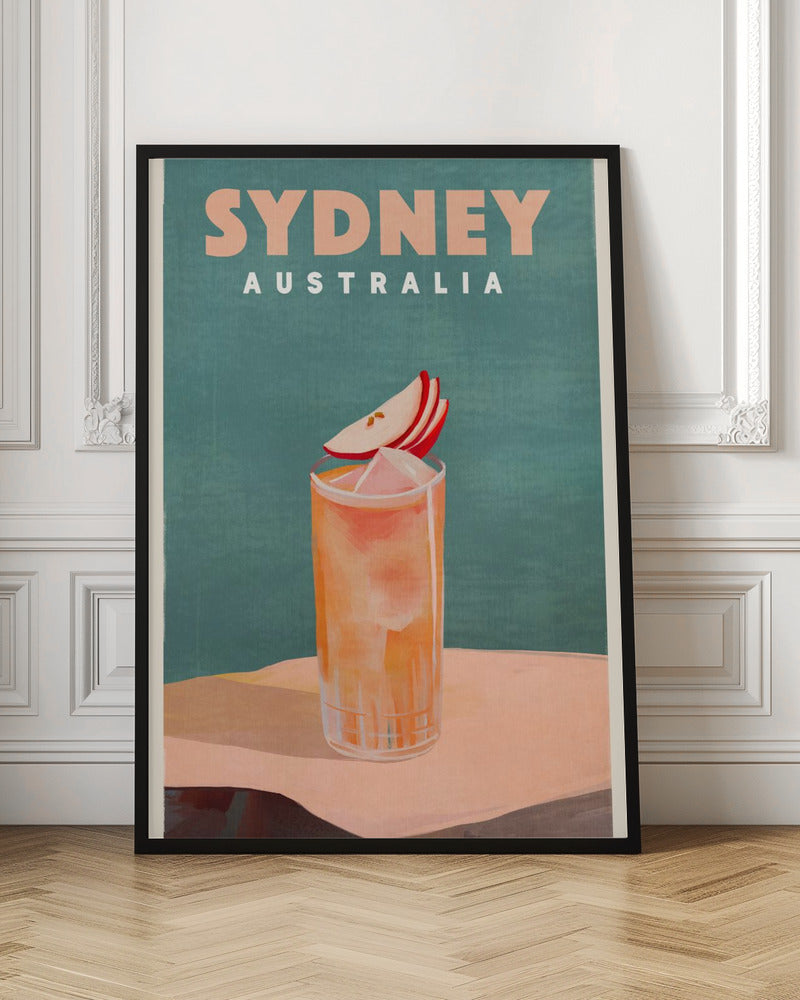 Sydney Australia Cocktail Bar Decor Poster