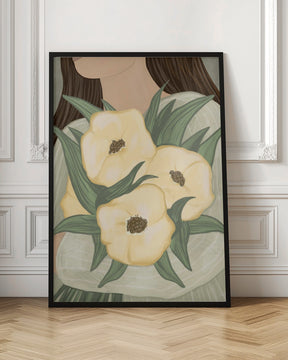 Pale Yellow Flowers Poster