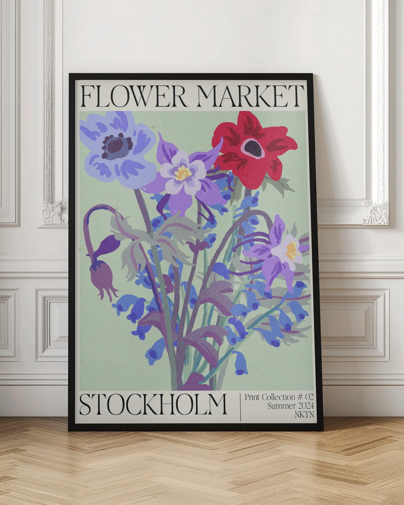 Stockholm Flower Market Poster