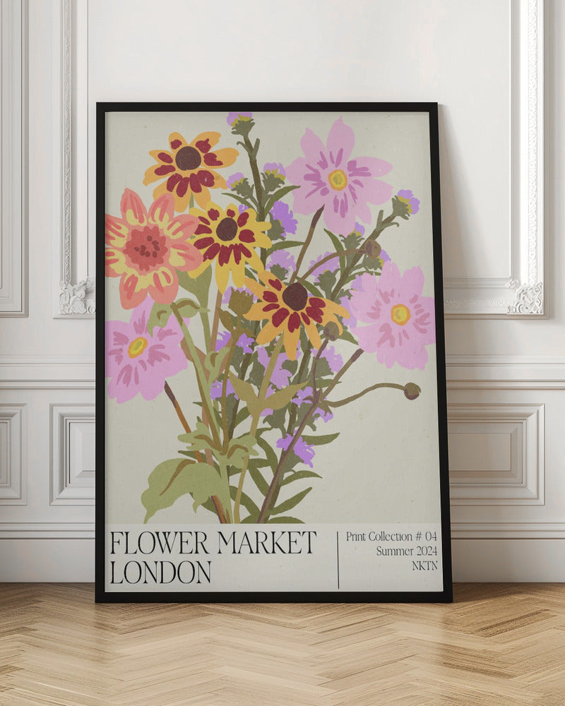 London Flower Market Poster