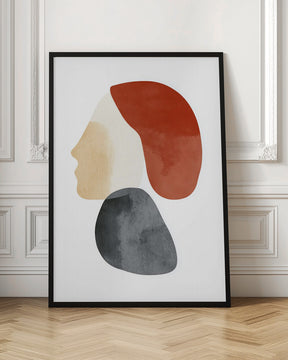 Abstract Minimalist Shapes No 1 Poster