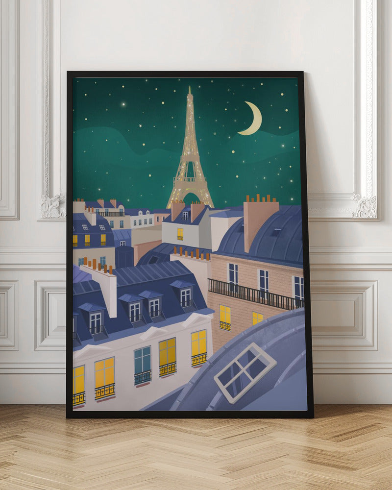 Paris at Night Poster