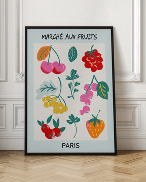 Fruit Market Paris Poster