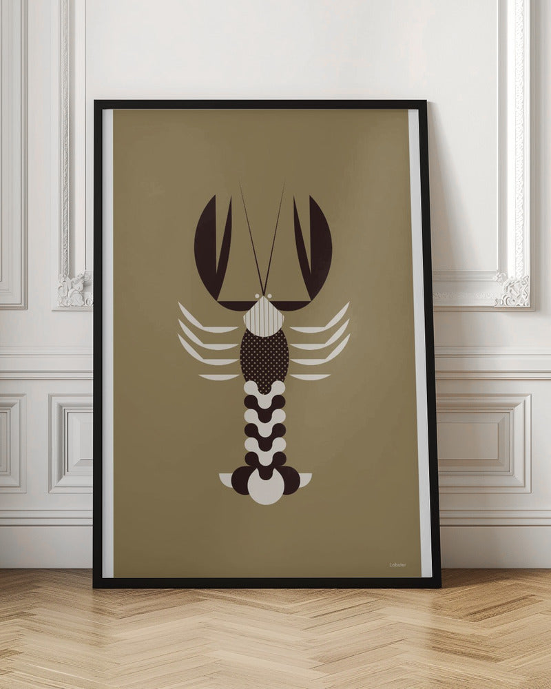 Golden Animals - Lobster (Gold) Poster