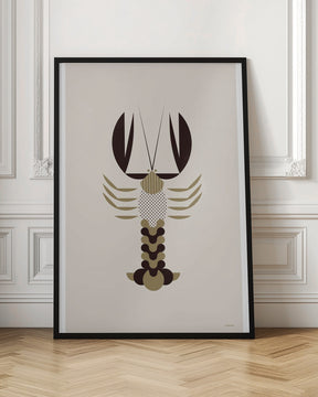 Golden Animals - Lobster (white) Poster