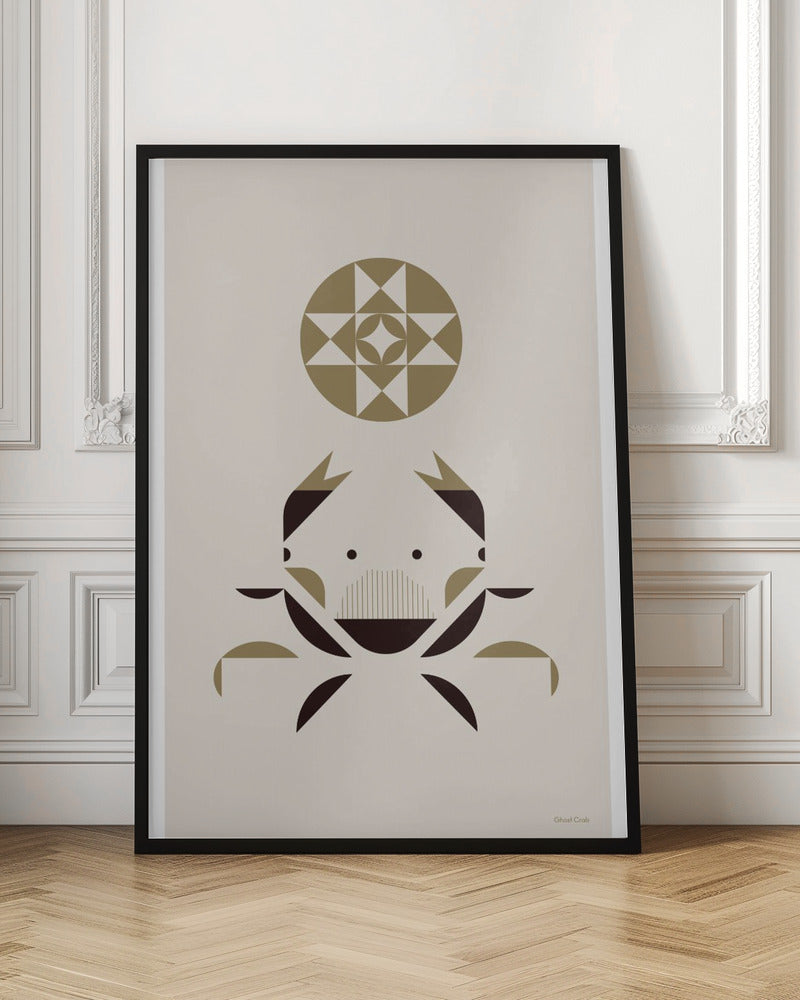 Golden Animals - Ghost Crab (White) Poster