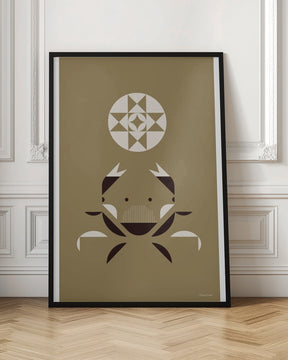 Golden Animals - Ghost Crab (Gold) Poster