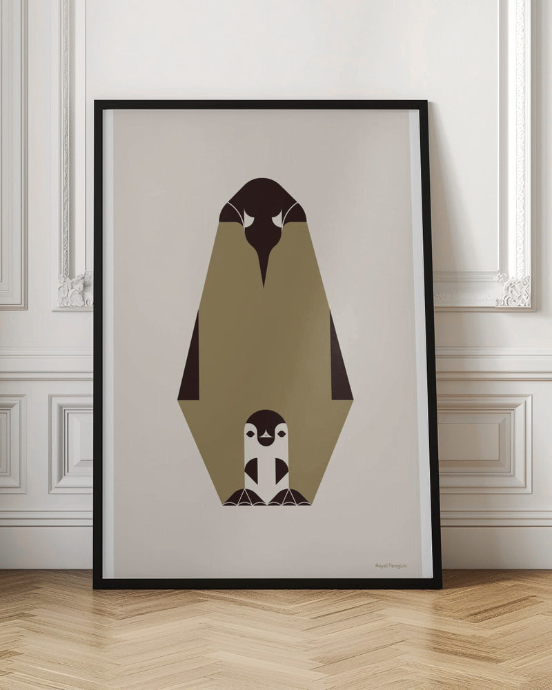 Golden Animals - Royal Penguin (white) Poster