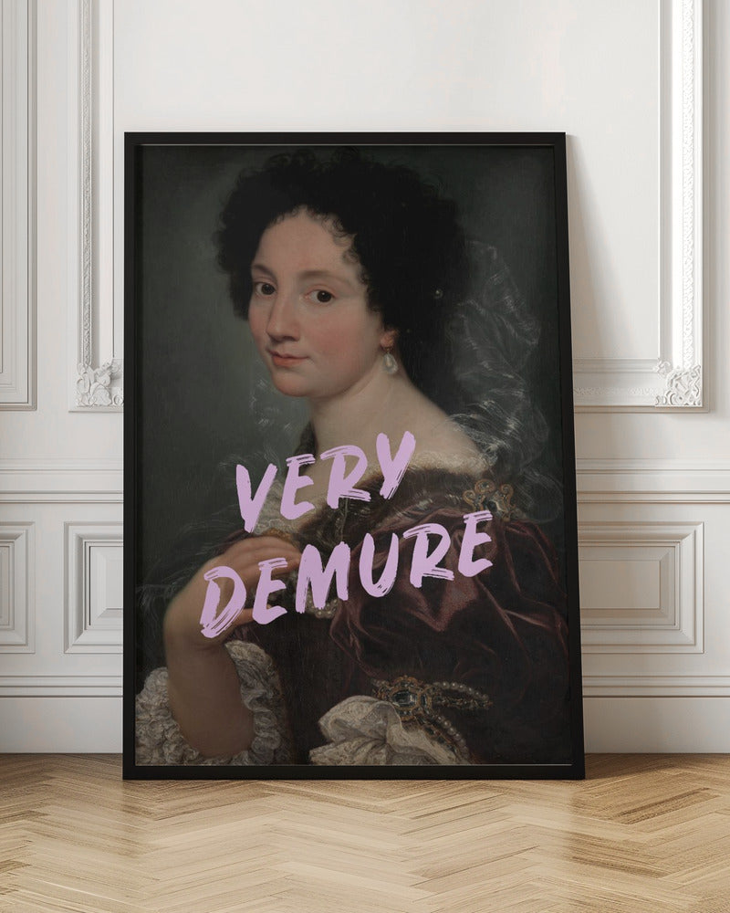 Demure Lady Poster