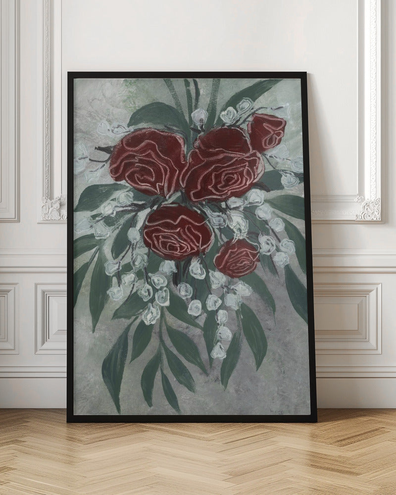 Zeldah red roses Poster