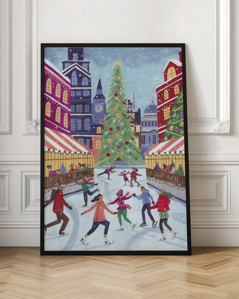 Skating in London Poster