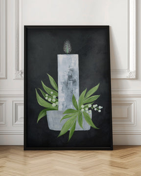 Winter candle Poster