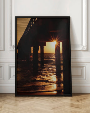 Saint Augustine Beach Pier Sunrise Poster