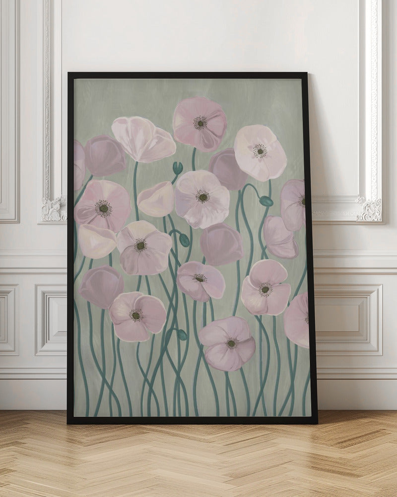 Light Poppies Poster