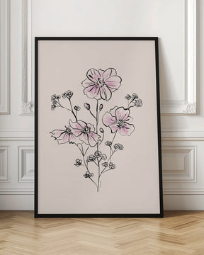 Wild Roses Bouquet Poster