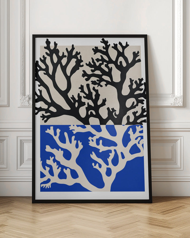 Coral (Blue) Poster