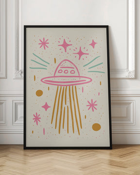 Pastel UFO Poster