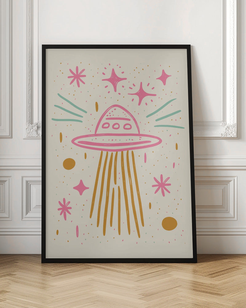 Pastel UFO Poster