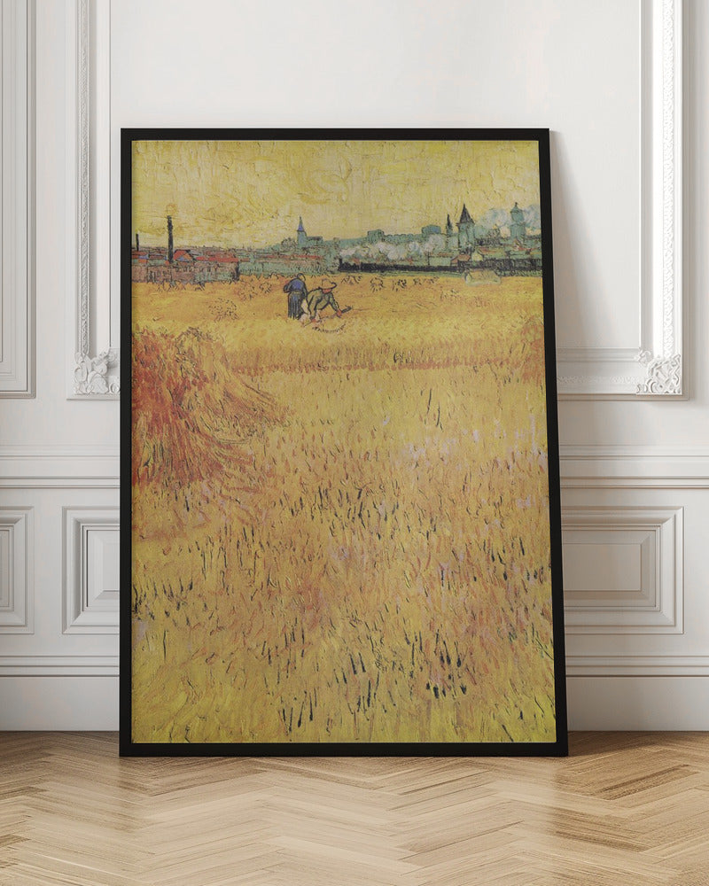 Wheat Field With View of Arles (1888) Poster