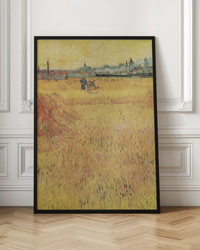 Wheat Field With View of Arles (1888) Poster