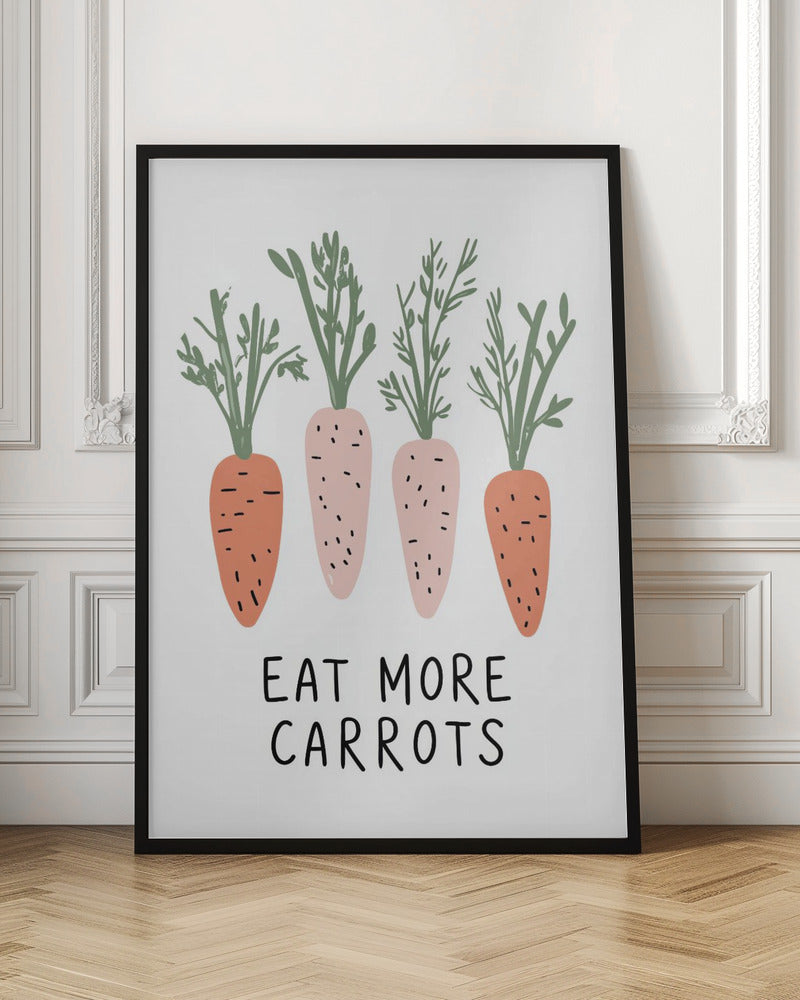 Eat More Carrots Poster