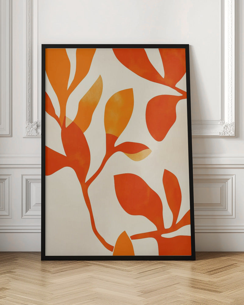 Orange Leafs Poster