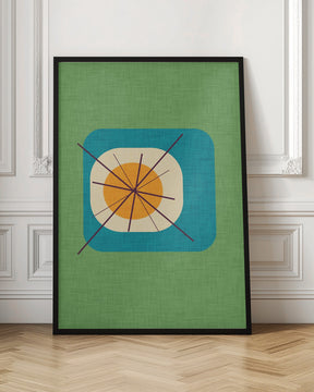 Flower Egg Green Poster