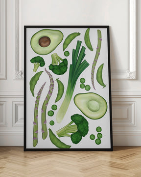 Green vegetables Poster