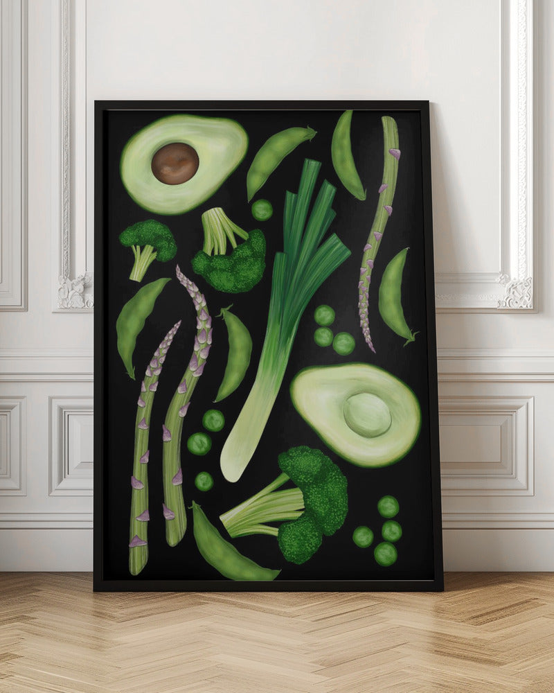 Green vegetables Poster