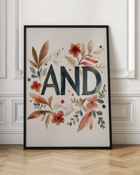 AND (floral) Poster