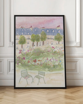 Parisian Garden Poster