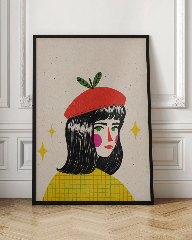 Apple Beret Poster