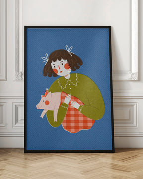 Piggie In Blanket Poster