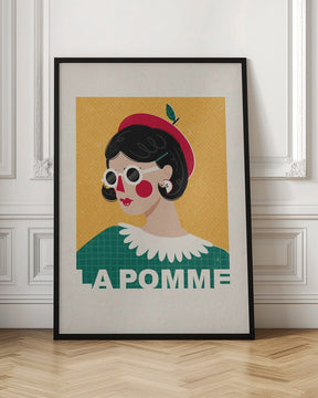 La Pomme French Fashion Portrait Poster