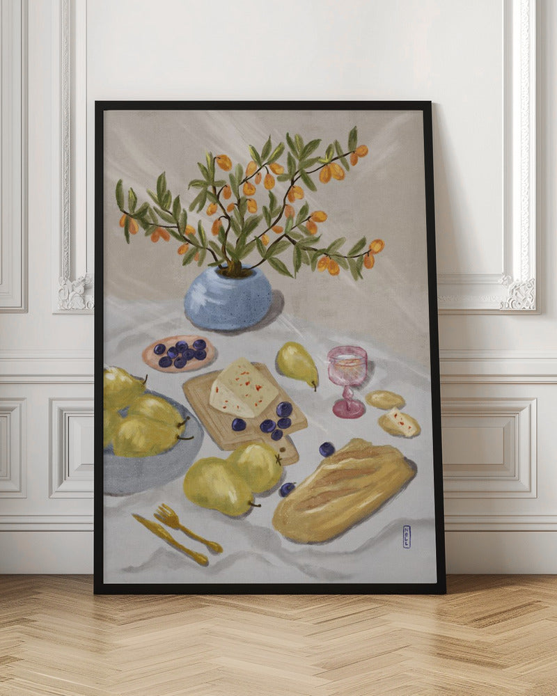 Gin and Tonic In the Afternoon Sun Illustration Poster