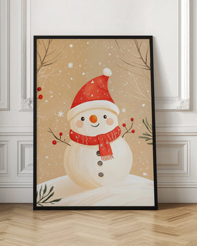 Christmas Snowman Poster