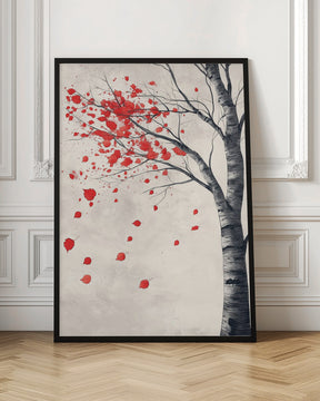 Birch Tree In Bloom Poster