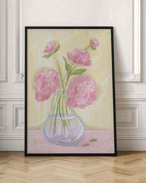 A Vase of Peonies Poster