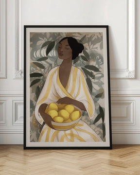 Citrus Garden Woman Poster