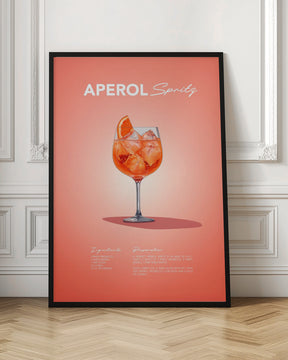 Aperol Spritz Recipe Poster