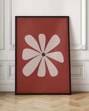 Big Flower - Beige Poster