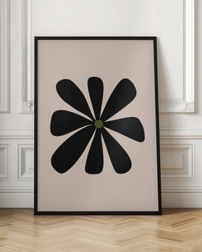 Big Flower - Black Poster