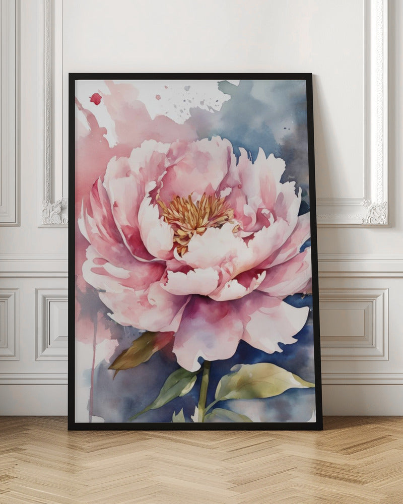 Blooming Peony Poster