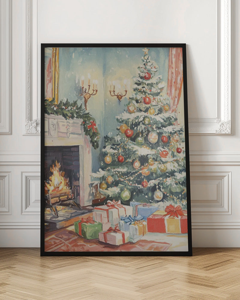 Christmas Living Room Poster